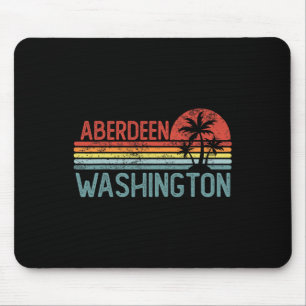 Tapis De Souris Aberdeen Washington Drôle Voyage Ville Usa Maison