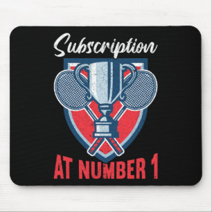 Tapis De Souris Abonnement Au Numéro 1 Funny Badminton 2