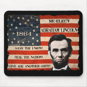 Tapis De Souris Abraham Lincoln 1864 Campagne Mousepad