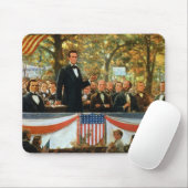 Tapis De Souris Abraham Lincoln et Stephen A. Douglas (Avec souris)