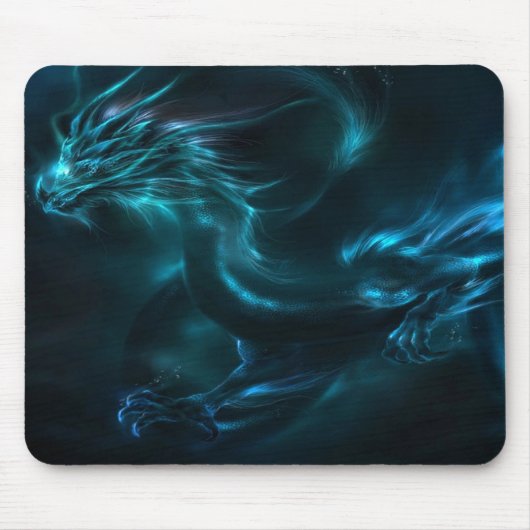 Tapis De Souris abrégé sur bleu dragon (Devant)