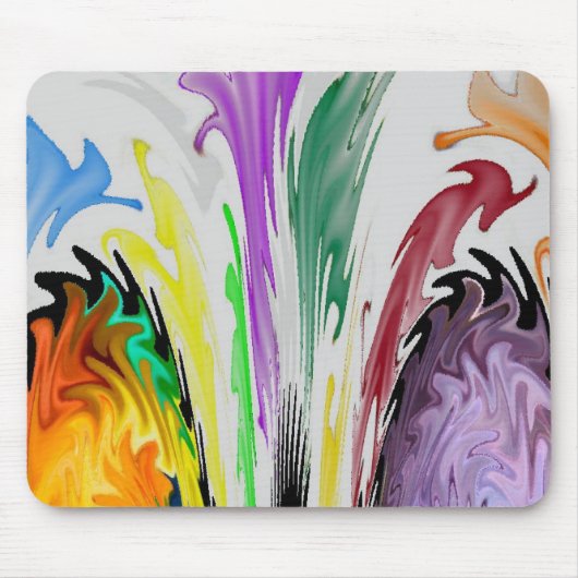 Tapis De Souris abrégé sur frais aquarelle (Devant)