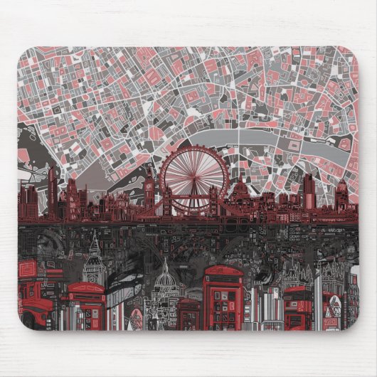 Tapis De Souris abrégé sur horizon de Londres (Devant)