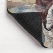 Tapis De Souris Abstract Art Pitbull Version 1 (Coin)