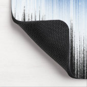 Tapis De Souris Abstract Blue Glitch Art Crescent Moon Night Sky (Coin)