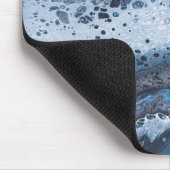 Tapis De Souris Abstract Blue & Gray Ocean Drift (Coin)