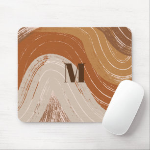 Tapis De Souris Abstract Boho Art , Earthy Tones 