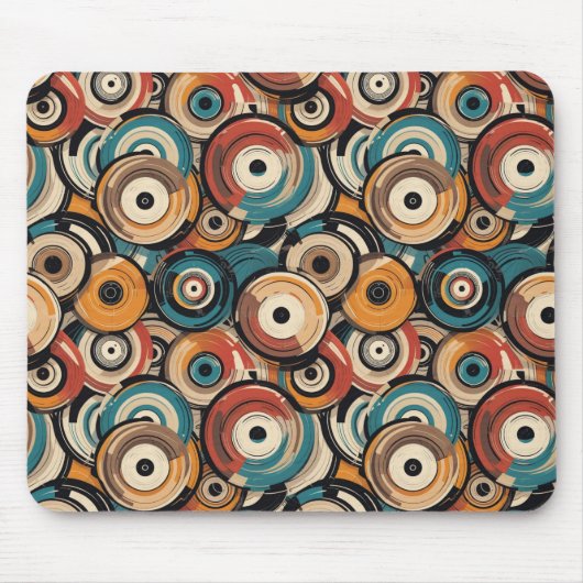 Tapis De Souris Abstract records Mouse Pad (Devant)