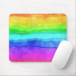 Tapis De Souris Abstract Watercolor<br><div class="desc">Aquarelle Abstraite Painted Stripes Rainbow. arc-en-ciel aquarelle colorée,  typographie girly tendance chic,  rose violet parties scintillant art,  monogramme moderne nom élégant,  audacieux amusant artistique,  expression été paix vert,  bleu amour dessiné abstrait,  liberté couleur spectre de la peinture,  gay drapeau brosse créative,  aquarelle arc-en-ciel coloré, </div>
