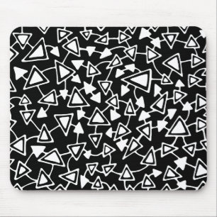 Tapis De Souris Abstrait 021112 - Blanc sur noir