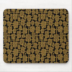 Tapis De Souris Abstrait 041113 - Brown or sur noir
