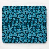 Tapis De Souris Abstrait 041113 - Ciel bleu sur noir (Devant)