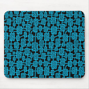Tapis De Souris Abstrait 041113 - Ciel bleu sur noir