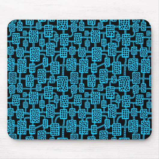 Tapis De Souris Abstrait 041113 - Ciel bleu sur noir (Devant)