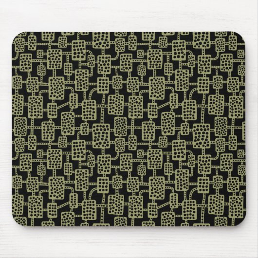 Tapis De Souris Abstrait 041113 - Khaki sur noir (Devant)