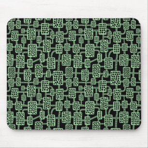 Tapis De Souris Abstrait 041113 - Vert fané sur noir