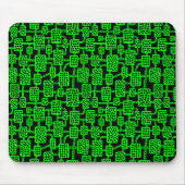 Tapis De Souris Abstrait 041113 - Vert sur noir (Devant)
