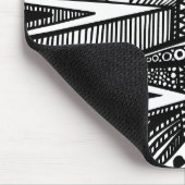 Tapis De Souris Abstrait 25 - Noir et Blanc (Coin)