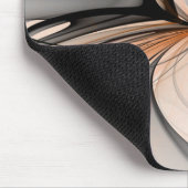 Tapis De Souris Abstrait Anthracite Grey Sienna Art moderne fracta (Coin)