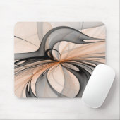 Tapis De Souris Abstrait Anthracite Grey Sienna Art moderne fracta (Avec souris)