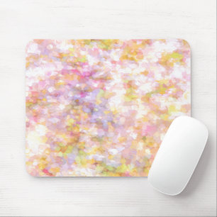Tapis De Souris Abstrait Art Pale Yellow Pastel