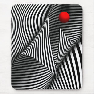 Tapis De Souris Abstrait - Attrapez la balle rouge