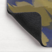 Tapis De Souris Abstrait bleu et jaune (Coin)