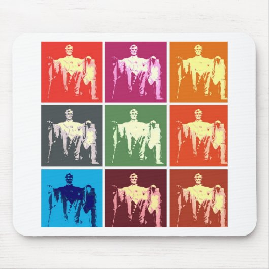 Tapis De Souris Abstrait commémoratif Lincoln (Devant)