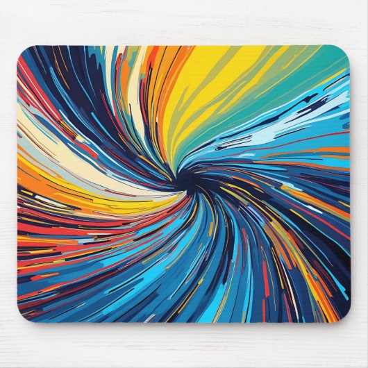 Tapis De Souris Abstrait de couleur (Devant)