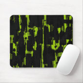 Tapis De Souris Abstrait en noir - Martian Green (Avec souris)