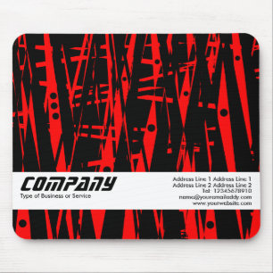 Tapis De Souris Abstrait en rouge et noir, Affaires