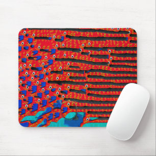 Tapis De Souris Abstrait Fish Eye Contemporain