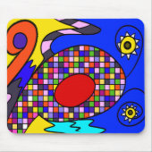 Tapis De Souris Abstrait géométrique (Devant)