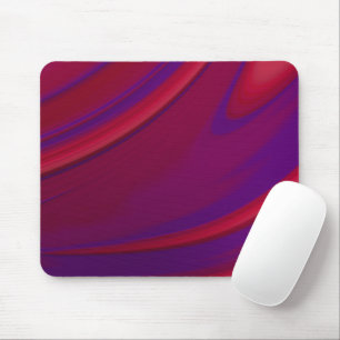 Tapis De Souris Abstrait minimaliste moderne rouge violet spirale