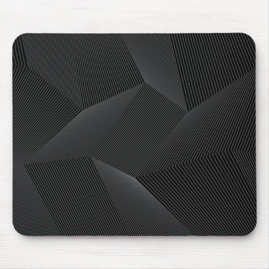 Tapis De Souris Abstrait, moderne, simple, dynamique motif de lign (Devant)