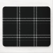 Tapis De Souris Abstrait noir et blanc (Devant)