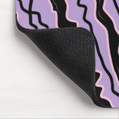 Tapis De Souris Abstrait noir violet marbre Boho Super Motif (Coin)