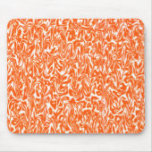 Tapis De Souris Abstrait Orange & blanc (Devant)