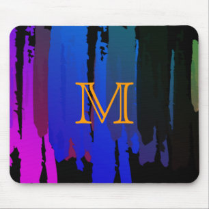 Tapis De Souris Abstrait Peint Aquarelle Splatter Art Vintage