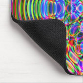 Tapis de souris Abstrait Psychedelic Design, Rouge (Coin)