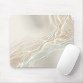 Tapis de souris abstrait reflet d'eau d'ivoire (Avec souris)