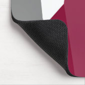 Tapis De Souris Abstrait Rose Gris et Blanc (Coin)