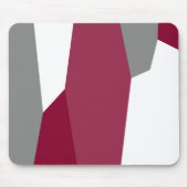 Tapis De Souris Abstrait Rose Gris et Blanc (Devant)