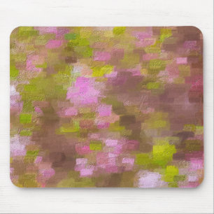 Tapis De Souris Abstrait Rose Saison Printanière