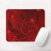 Tapis De Souris abstrait rouge (Avec souris)