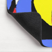 Tapis De Souris Abstrait rouge (Coin)