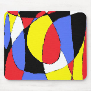 Tapis De Souris Abstrait rouge