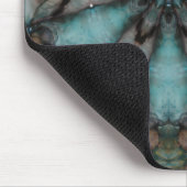 Tapis De Souris Abstrait Sci-fi Turquoise Star Windmill (Coin)