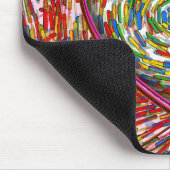 Tapis De Souris Abstrait Swirl Sprinkles Coeur (Coin)