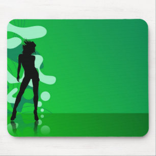tapis de souris abstrait vert